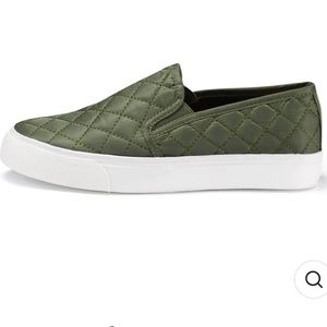 JENN ARDOR Womens Slip On Sneakers Perforated/quilted Casual Shoes